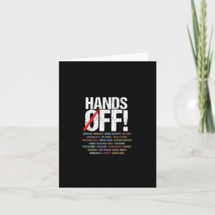 Hands Off Protest Long Sleeve  Card