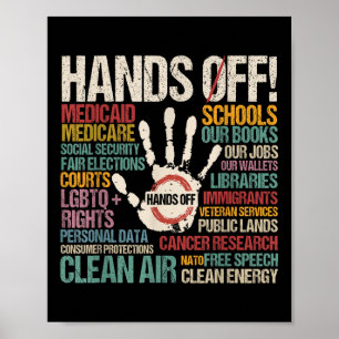 Hands Off Protest  Poster