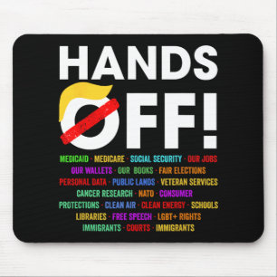Hands Off Protest Saturday April 5 Men Women 5 Mouse Pad