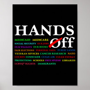 Hands Off Protest Saturday April 5 Men Women 7  Poster