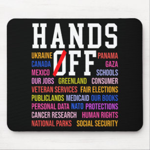 Hands Off Protest Saturday April 5 Men Women 8 Mouse Pad