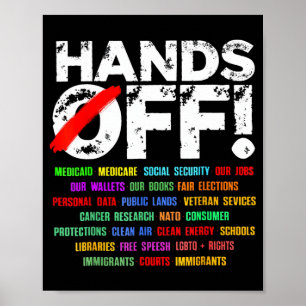 Hands Off Protest Saturday April 5 Men Women  Poster