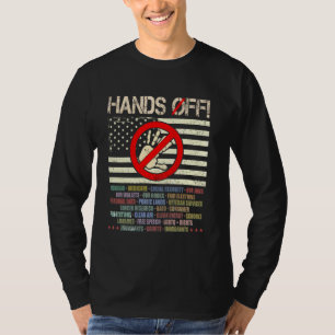 Hands Off Protest Saturday April 5 Men Women T-Shirt