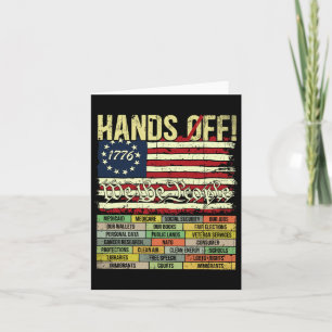 Hands Off Protest Social Security And Medicare Pro Card