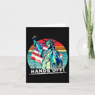 Hands Off Protest Social Security And Medicare Pro Card