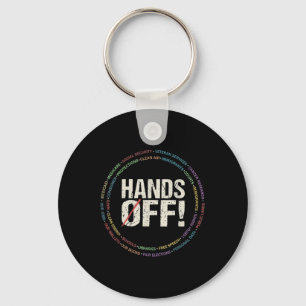 Hands Off Protest Social Security And Medicare Pro Keychain