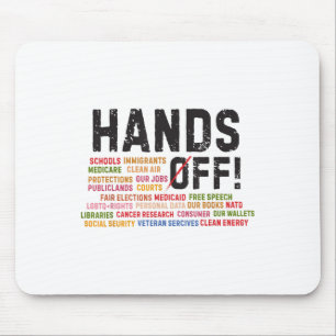 Hands Off Protest Social Security And Medicare Pro Mouse Pad