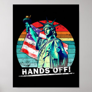 Hands Off Protest Social Security And Medicare Pro Poster
