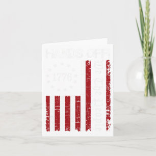 Hands Off Protest We The People Flag Protest Save Card