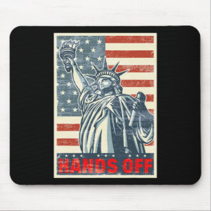 Hands Off Resist Resistance Save Democracy And Soc Mouse Pad