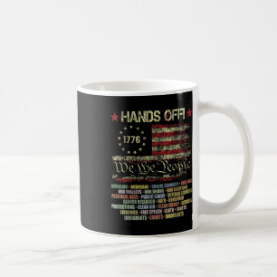 Hands Off Shirt Protest Men Women Coffee Mug