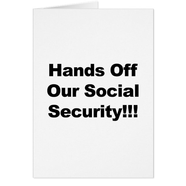 Hands Off Social Security (Front)
