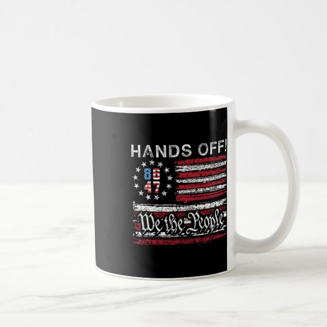 Hands Off Social Security Medicare Medicaid Protes Coffee Mug (Right)