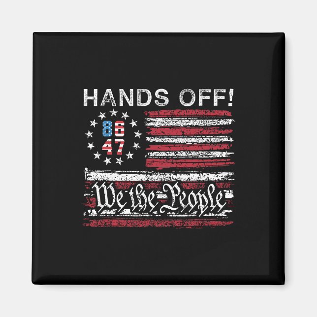 Hands Off Social Security Medicare Medicaid Protes Magnet (Front)