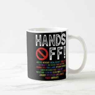 Hands Off Social Security Protest Resist Save Demo Coffee Mug