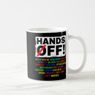 Hands Off Social Security Protest Resist Save Demo Coffee Mug