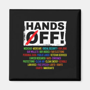 Hands Off Social Security Protest Resist Save Demo Magnet