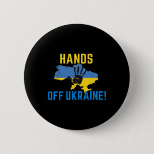 Hands Off Ukraine  2 Inch Round Button