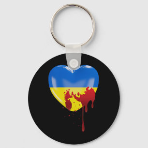 Hands Off Ukraine In Ukranian Protest Against Puti Keychain