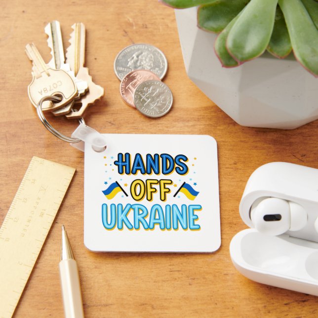 Hands Off Ukraine Keychain (Desk)