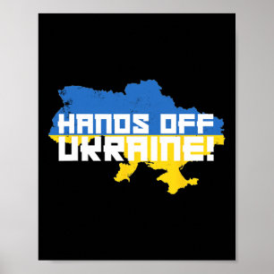 Hands Off Ukraine Putin Protest Russia Stand With  Poster