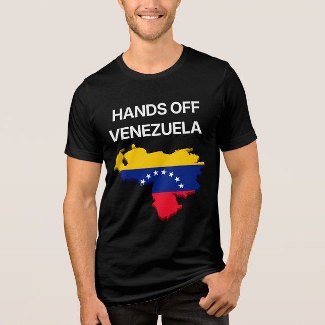 Hands Off Venezuela Tri-Blend Shirt (Front)