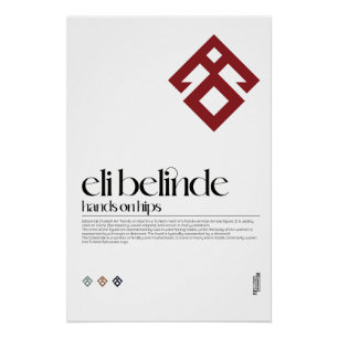 Hands on Hips (Eli Belinde) Turkic Figure Poster