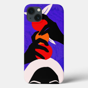 Hands on Orange iPhone 13 Case