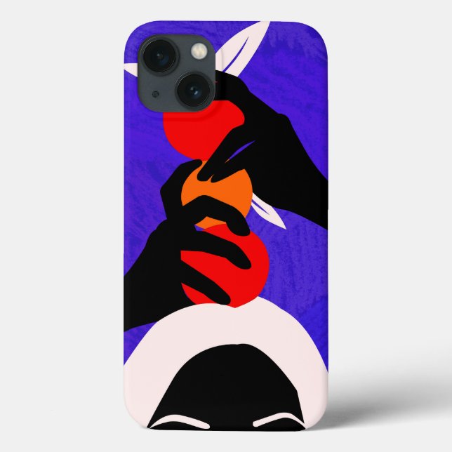 Hands on Orange Case-Mate iPhone Case (Back)
