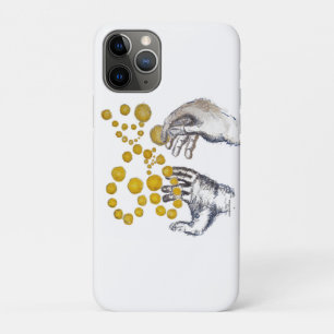 Hands Outstretched with Golden Globes iPhone 11 Pro Case