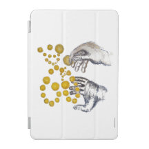 Hands Outstretched with Golden Globes