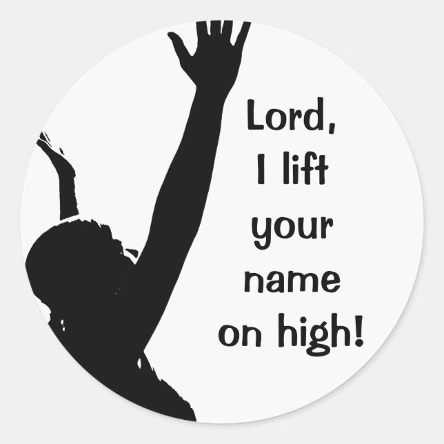 hands raised stickers (Front)