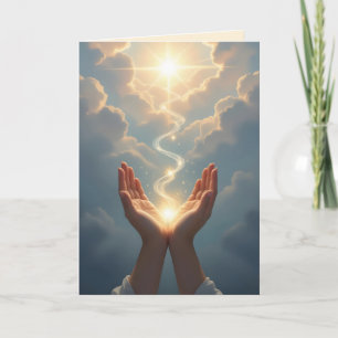 Hands Set the Soul Free, peace, Condolence Card