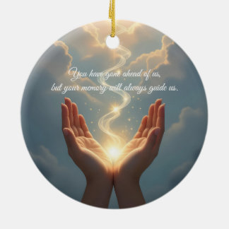 Hands Set the Soul Free, peace, sympathy Ceramic Ornament