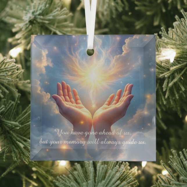Hands Set the Soul Free, sympathy  Glass Ornament (Insitu)