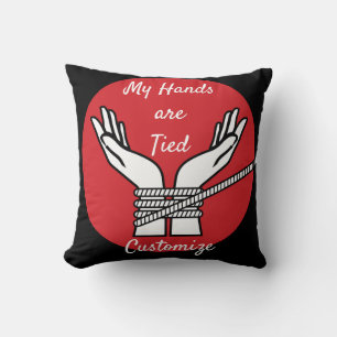 Hands Tied Thunder_Cove Throw Pillow
