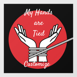 Hands Tied Thunder_Cove Window Cling