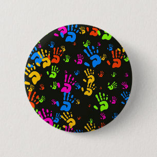 Hands Wallpaper 2 Inch Round Button