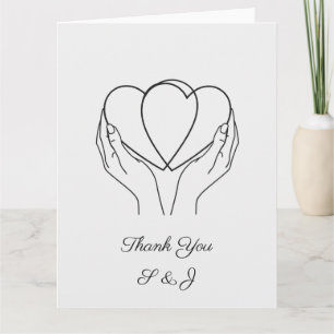 Hands Wedding Thank You Card