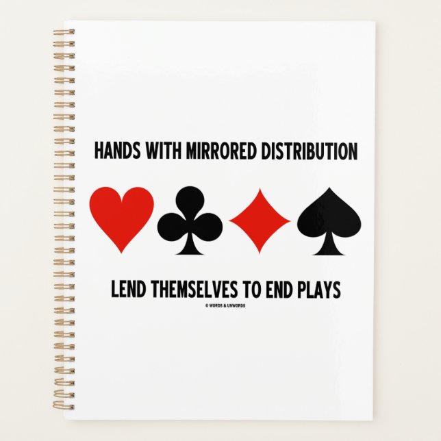 Hands With Mirrored Distribution Lend To End Plays Planner (Front)