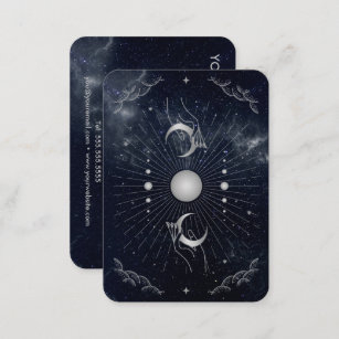 Hands with Moons Cosmos Astrology Tarot Business Card