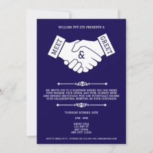 Handshake Business Meet & Greet Invitation