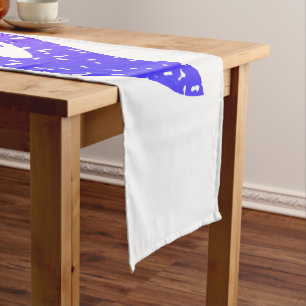 Handshake of national duty short table runner
