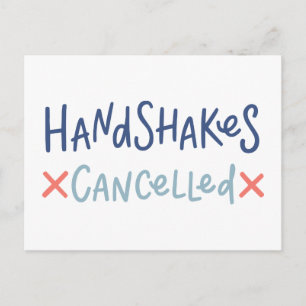 Handshakes Cancelled Postcard