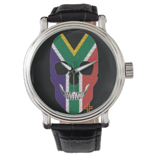HANDSKULL Afrique du Sud montre homme cuir B2