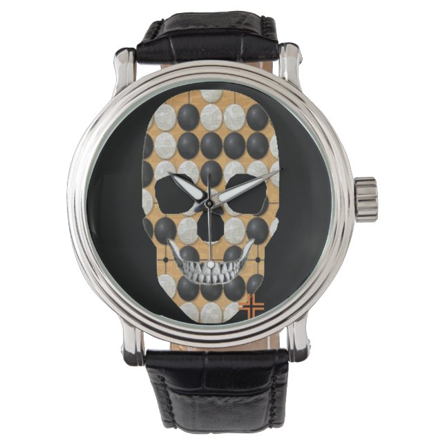 HANDSKULL Baduk montre mens cuir B2 (devant)