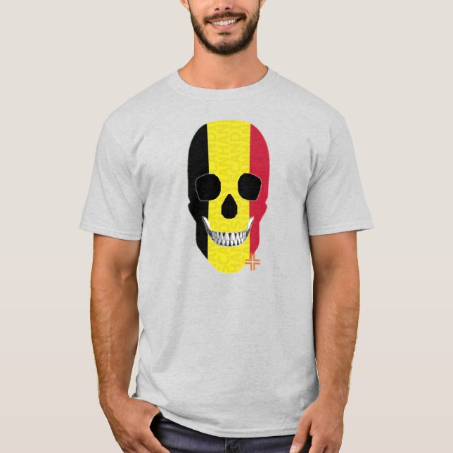 HANDSKULL Belgium t-shirt basic   B2 (Front)
