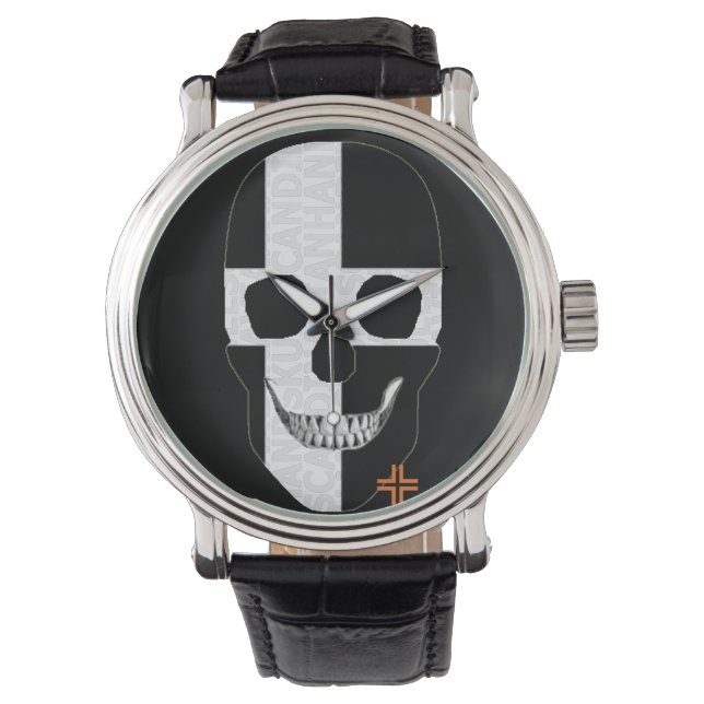 HANDSKULL Cornwall watch mens leather  B2 (Front)