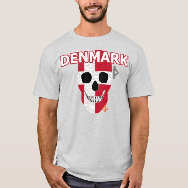 HANDSKULL Denmark t-shirt basic B2 (Front)