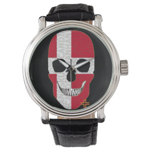 HANDSKULL Denmark watch mens leather  B2